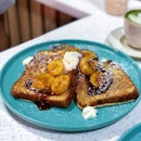 French Toast with Salted Caramel Bananas [$12.90]