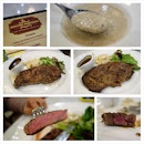 Wild mushroom soup ($12) - too peppery
Wagyu Ribeye Steak ($58) - asked for medium,  some parts too well done and meat isn't fresh.