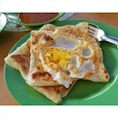 Breakfast today : crispy kosong & plaster pratas from Sara Rose Muslim Food!