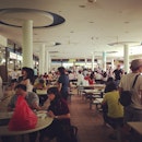 Trying not to sweat it out at the Tiong Bahru Market.