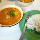 Curry chicken soup with rice!
