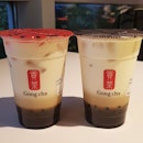 1 for 1 brown sugar pearls milk with safra card!