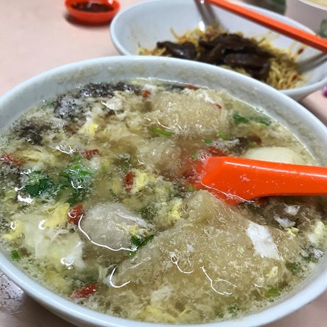 Fish Maw Soup with Bak Chor Mee.