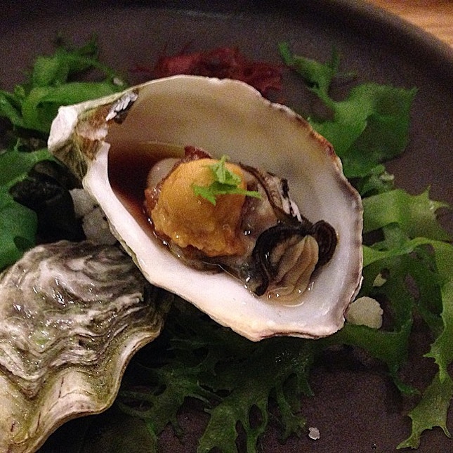 Oyster w/ foie gras&uni @ Fillets, Portico, Langsuan