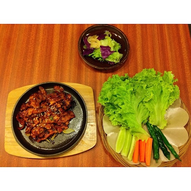 Gojuchang samgyeopsal 🍖#pork #korean #food #grilled #instafood #squaready
