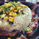 Beef pepper rice.
