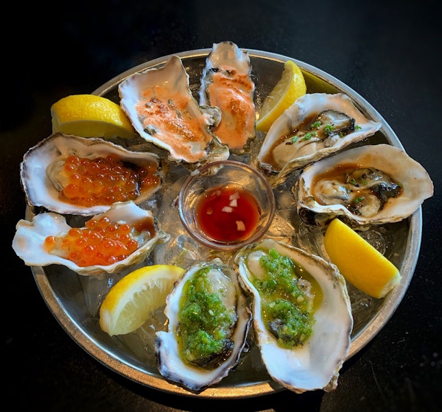 NEW: Oysters With Fancy Flavourful Toppings ($6 each)