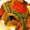 Wok Fried Ginger and Green Onion Crab - a Cantonese favorite.
