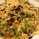 Spinach & Mixed Rice Fried With Vegetables