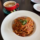 Crabmeat Pasta And Coffee