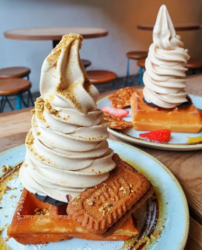 For 1-for-1 Waffles with Ice Cream