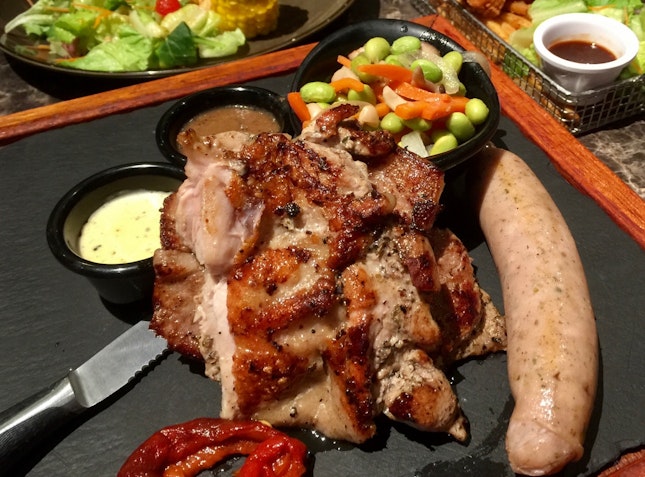 For 1-for-1 Mixed Grill (Mon-Thu) (save ~$20)
