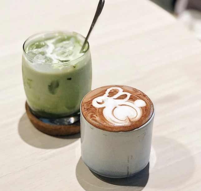 For Pretty coffee drink and delicious Dessert