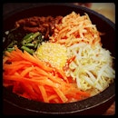 Korean bibimbap  @joshua_ng @keyang #Korean #food #foodporn #foodspotting #lunch #rice #egg #carrot #veggies #yum #yummy #sgig