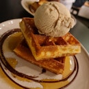 Waffles w Sea Salt Gula Melaka Ice Cream