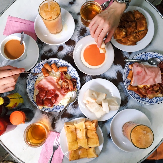 Traditional Thai-American Breakfast
