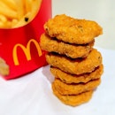 Spicy Chicken McNuggets launched today. Better than normal #Mcdonalds