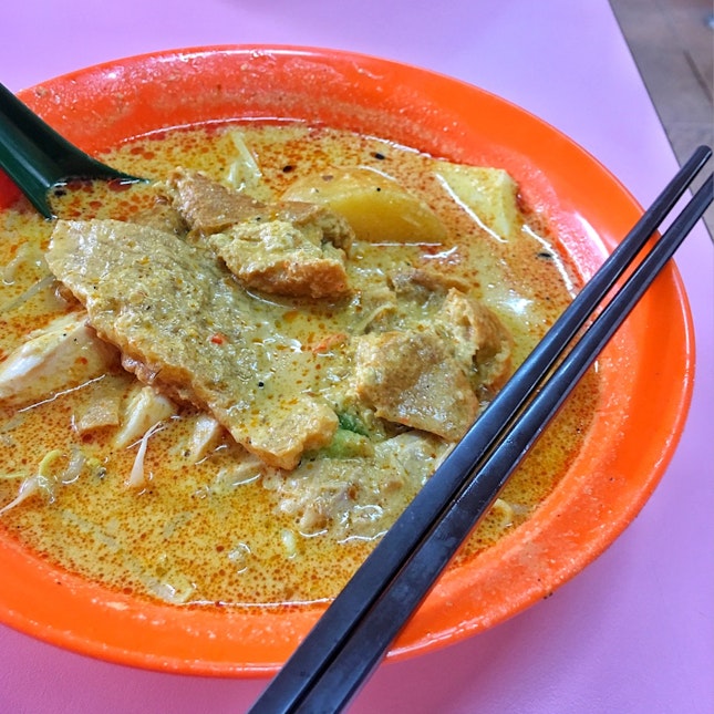 Curry Chicken Noodles ($3.50)