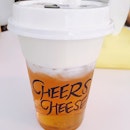Decided to stop by at @cheers.cheese to try out their famous cheese tea!