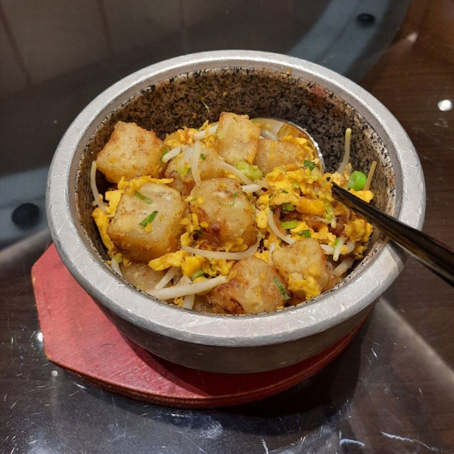 >wok-fried turnip cake ($12.80)
