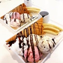 Enjoying 1-For-1 Banana Split With Burpple Beyond App @ Andersen’s of Denmark Ice Cream, Jurong Point #02-K6.