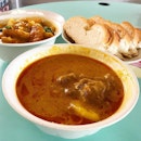 Curry Mutton & Curry Vegetable @ Hai Nan Hometown Curry 海南家鄉咖哩, Blk 20 Ghim Moh Road, Ghim Moh Market & Food Centre #01-161.