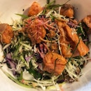 Ulam Salad With Torched Salmon