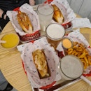 Lobster Bisque + Shrimp Sandwich + Curly Fries + Lobster Sandwich 