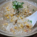 Hokkaido Snow Crab Fried Rice on Tonkotsu Gravy ($13.80)