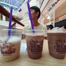 Free ice blended drinks for the day and we saved $21.40, LOL!