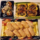 Takoyaki ($2.50); Unagi tamago ($9.90); Aburi salmon sushi ($9.90)!