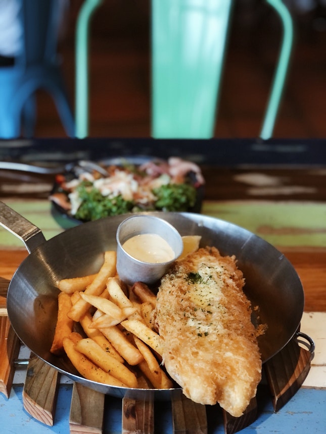 best fish & chips (~SGD10.90++) for student promo