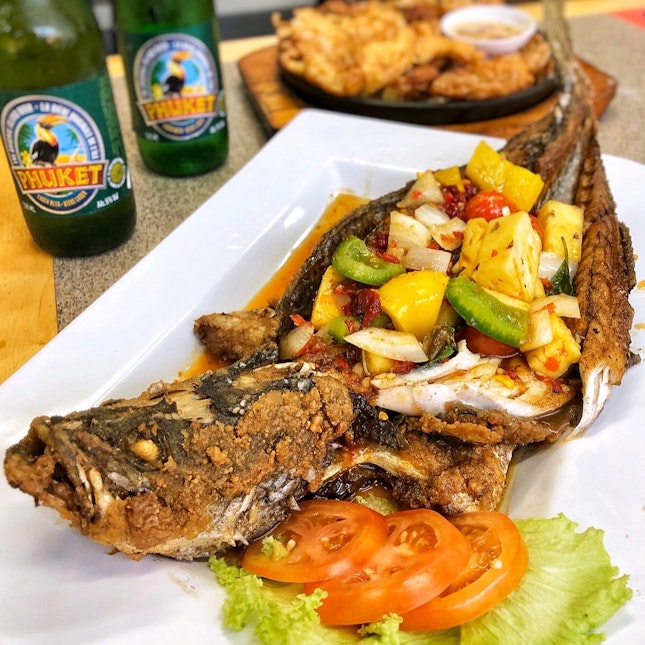 👉Deep Fried Seabass with Three Flavours👈