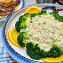Egg White w Scallop & Crab Meat In Broccoli