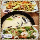 Yest's #yummy #thai #lunch

#mangosalad #chicken.incoconutmilk #seafood.vermicelli #spicy #mustry #goodfind #shiok