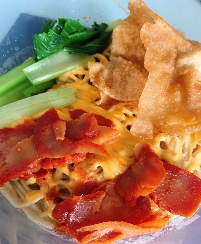 Some cheesy affair with Pontian’s wanton noodles