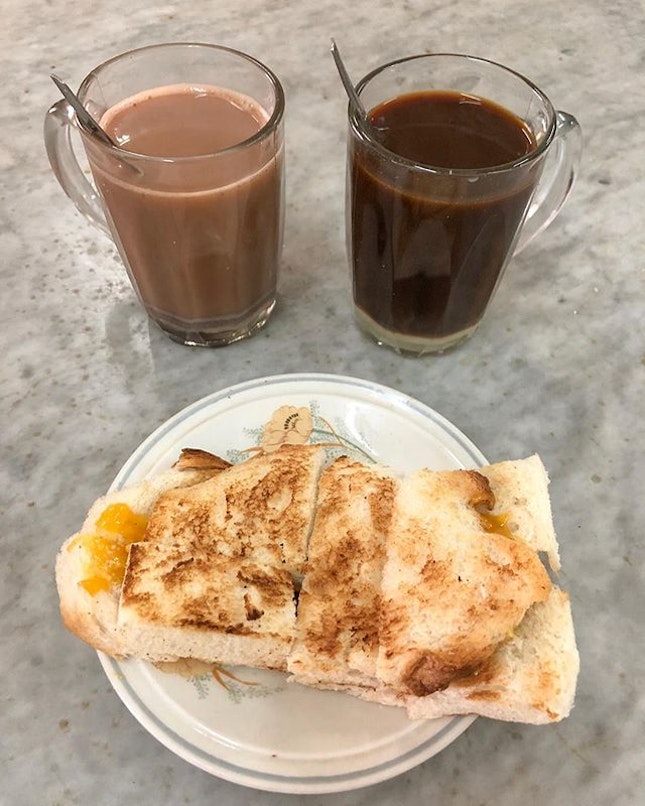 I may be a millennial but this is still my favourite breakfast 😉 - Kaya Butter Toast 🍞 and Milo ☕️ (not the coffee though 😬) .
