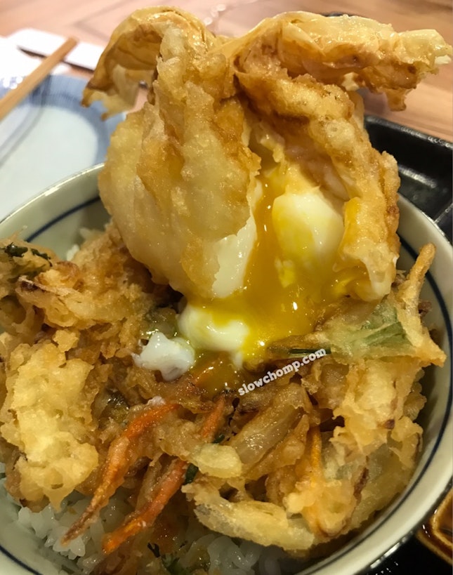 Egg Tempura & Vegetable kakiage Rice Bowl