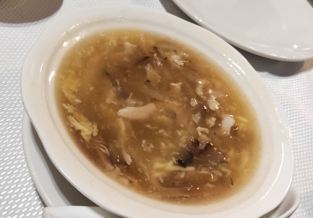 Shredded Sea Cucumber Thick Soup With Chicken & Mushroom