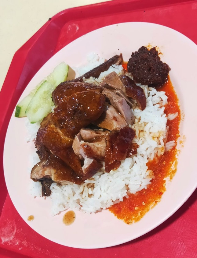 Roast Duck & Soy Sauce Chicken Rice