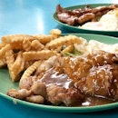 Old style and old school Western food is hard to come by, here’s the chicken chop from Seletar!