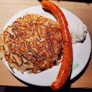 Traditional Swiss Rosti With Cheesy Chicken Sausage