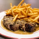 Trimmed Entrecôte Steak with Golden French Fries
