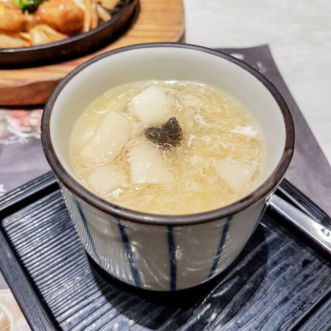 Scallop Steamed Egg with Black Truffle