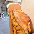 Fish and chips in borough market!
