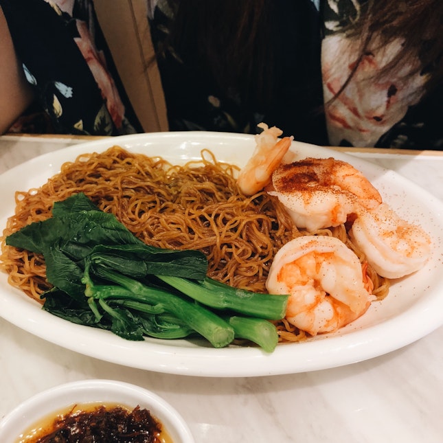 King Prawns in XO Sauce with Tossed Noodles