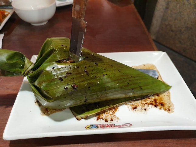 Adobong Puso Rice / Pork Fried Rice wrapped in Palm leaves ($9.50++)