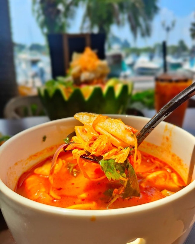 Red Tom Yum seafood Soup