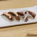 Roasted Salmon Skin sushi from Itacho Sushi!