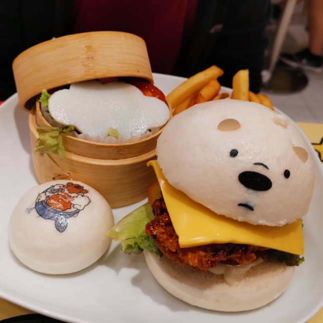 Ice Bear Terrifc Teriyaki Katsu Chicken Burger 